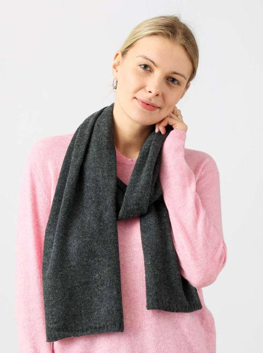 💕 Zwillingsherz Schal 100 % Cashmere "Classic" Kaschmir Anthrazit
