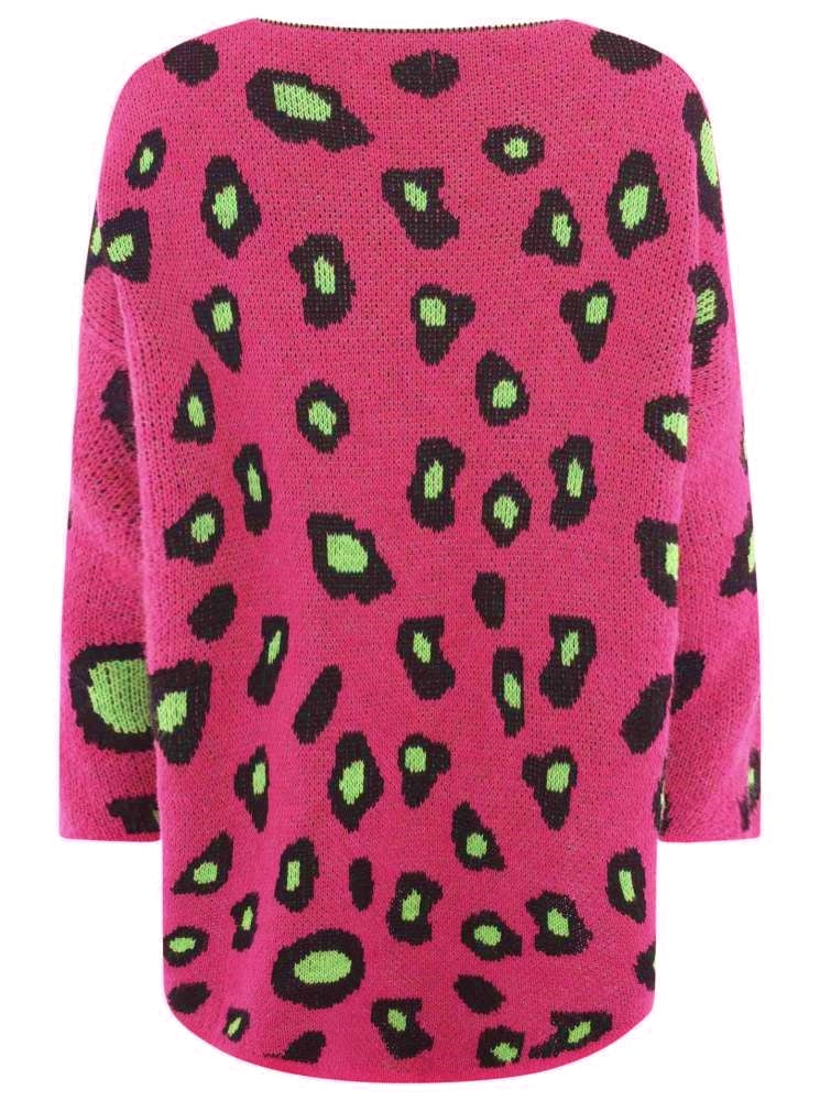 đź’• Zwillingsherz Pullover Pulli Oversize "Neon & Leo" Pink