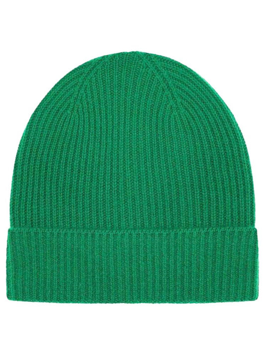 💕 Zwillingsherz Mütze "Ribbon Pattern" 100 % Kaschmir Grün