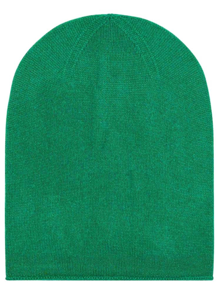 💕 Zwillingsherz Mütze Beanie 100 % Kaschmir Grün