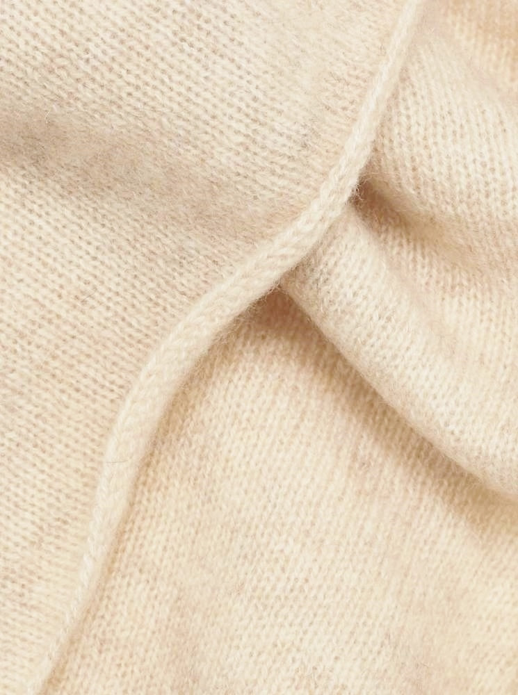 đź’• Zwillingsherz Dreieckstuch "100 % Cashmere" Kaschmir Hellbeige