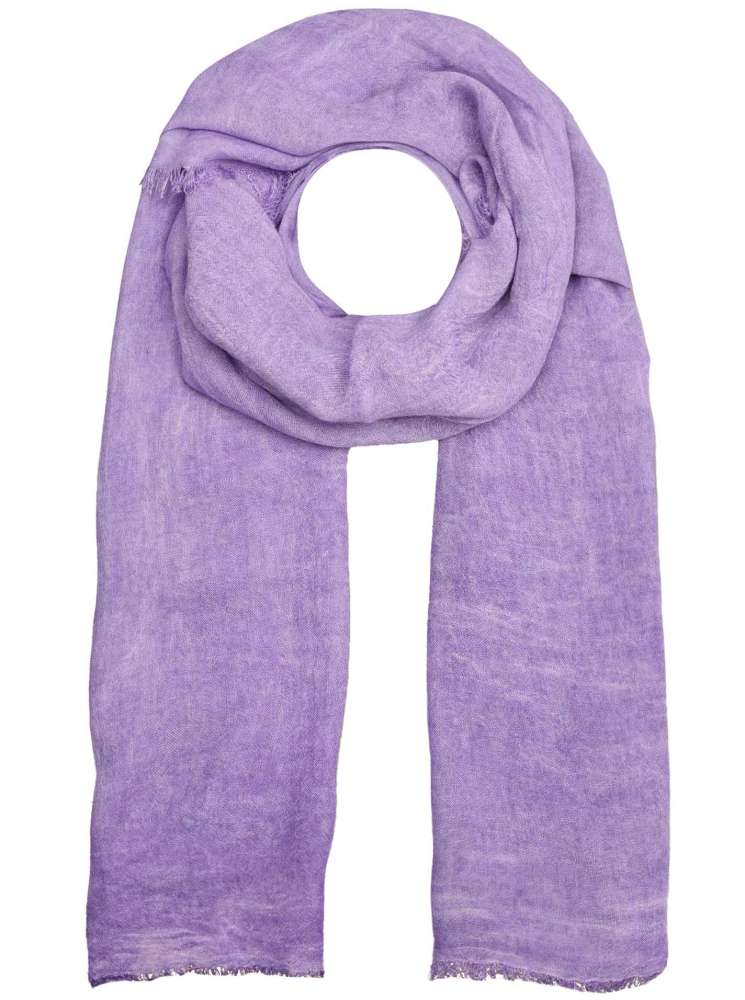 💕 Zwillingsherz Schal Tuch "Laura" Lila Bambus nachhaltig