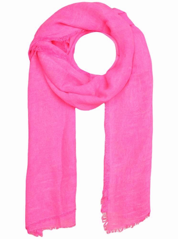 đź’• Zwillingsherz Schal Tuch "Laura" Neonpink Bambus nachhaltig