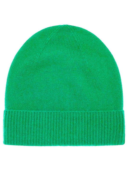 💕 Zwillingsherz Mütze "Ribbon Edge Beanie" 100 % Kaschmir Grün