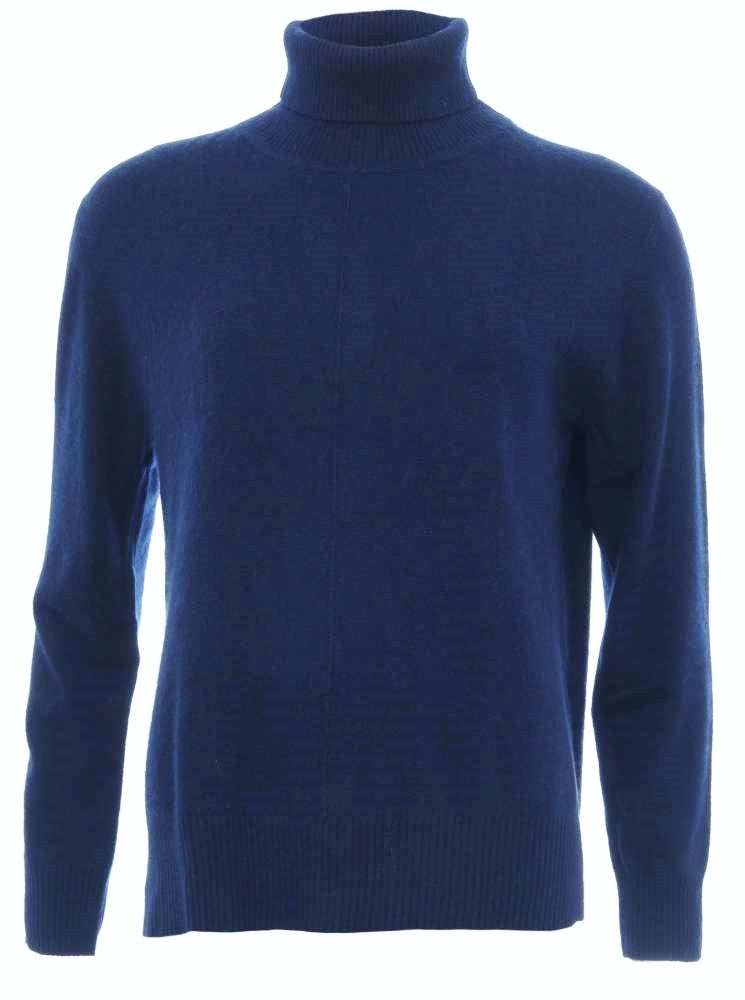 đź’• Zwillingsherz Pullover Pulli Rolli Rollkragenpullover 100 % Kaschmir "High Neck" Navy