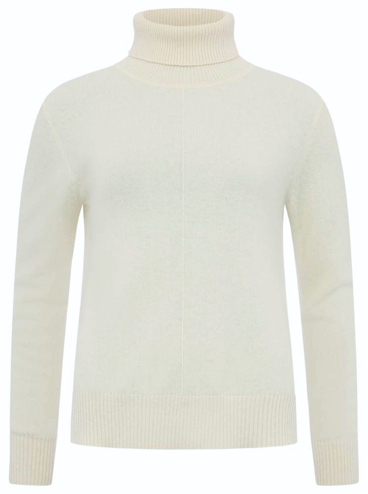 💕 Zwillingsherz Pullover Pulli Rolli Rollkragenpullover 100 % Kaschmir "High Neck" Weiß