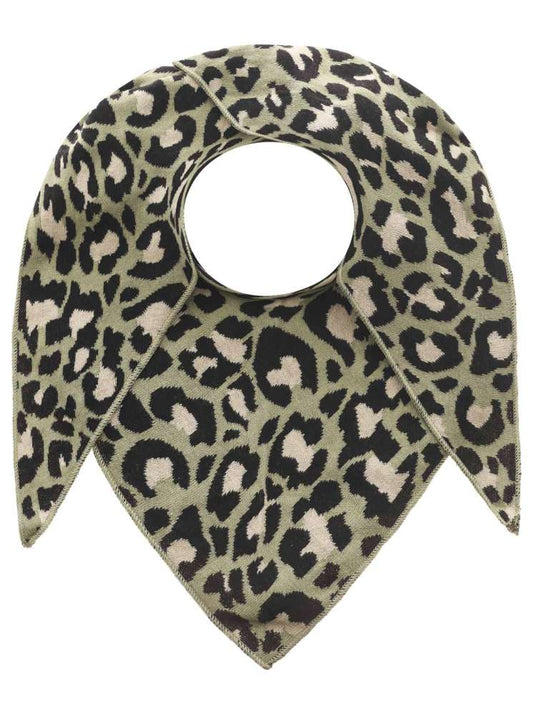 💕 Zwillingsherz Dreieckstuch "Kristine" Baumwolle Leo Khaki