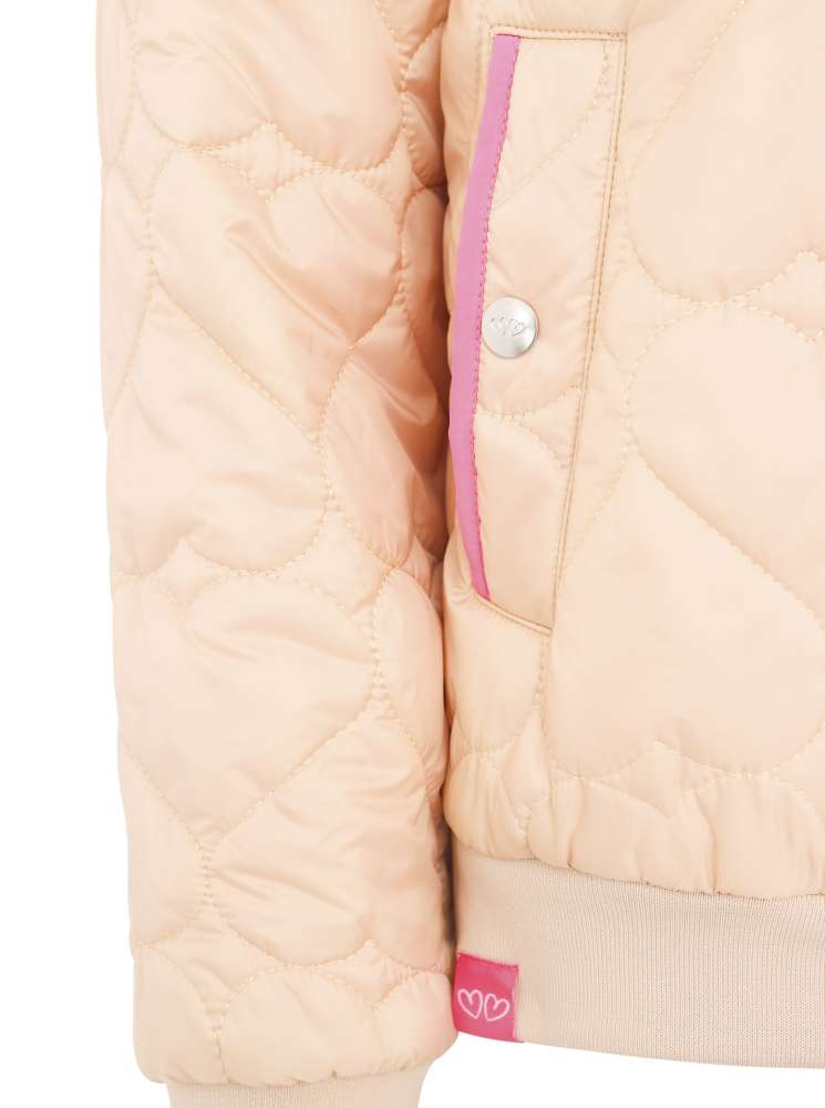 đź’• Zwillingsherz Bomberjacke "Be Happy" Beige