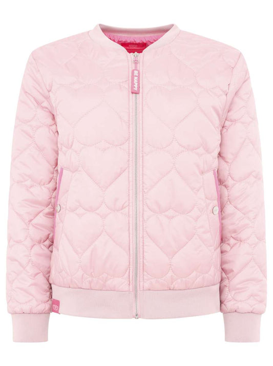 💕 Zwillingsherz Bomberjacke "Be Happy" Altrosa