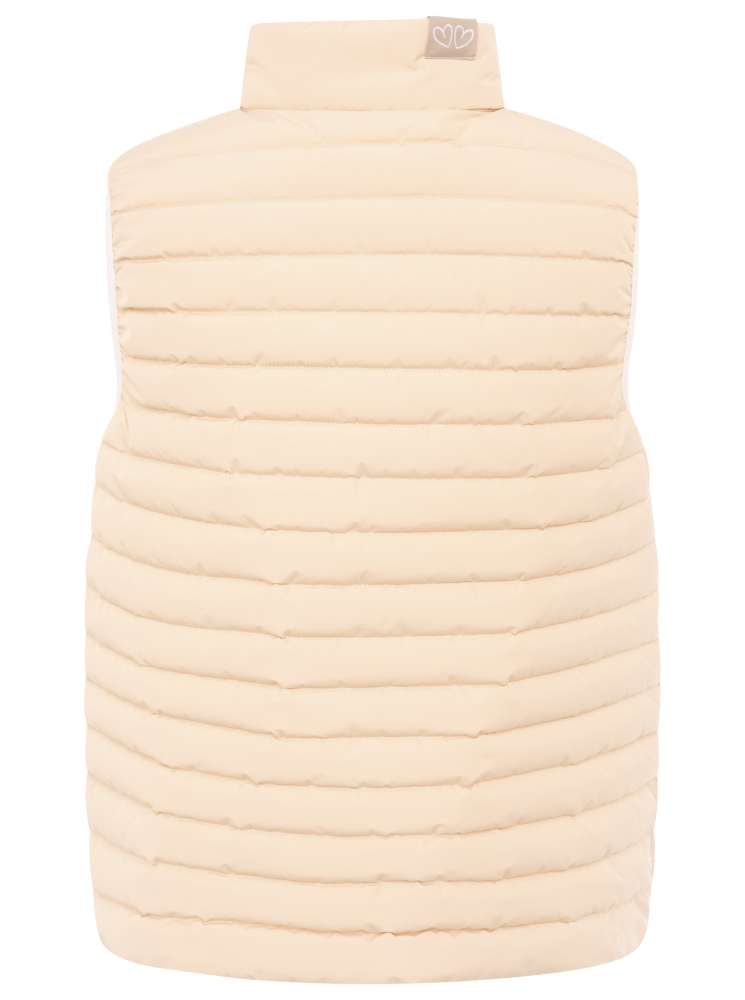 💕 Zwillingsherz Wendeweste "Classic" Kurz Weste Weiß Beige