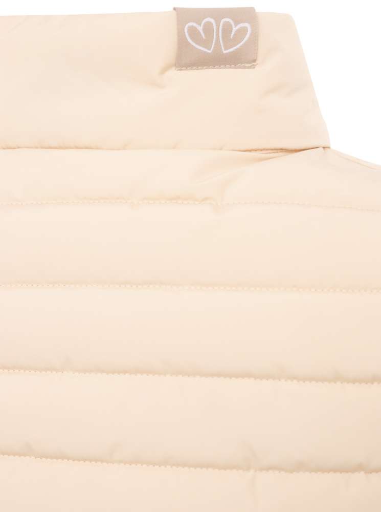 💕 Zwillingsherz Wendeweste "Classic" Kurz Weste Weiß Beige