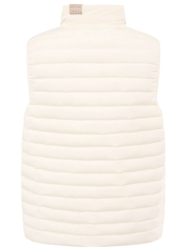 💕 Zwillingsherz Wendeweste "Classic" Kurz Weste Weiß Beige
