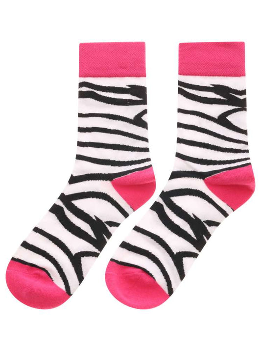 💕 Zwillingsherz Socken "Zebra" Weiß