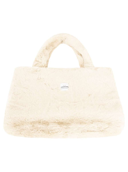 💕 Zwillingsherz Shopper XXL "Fake Fur" Creme