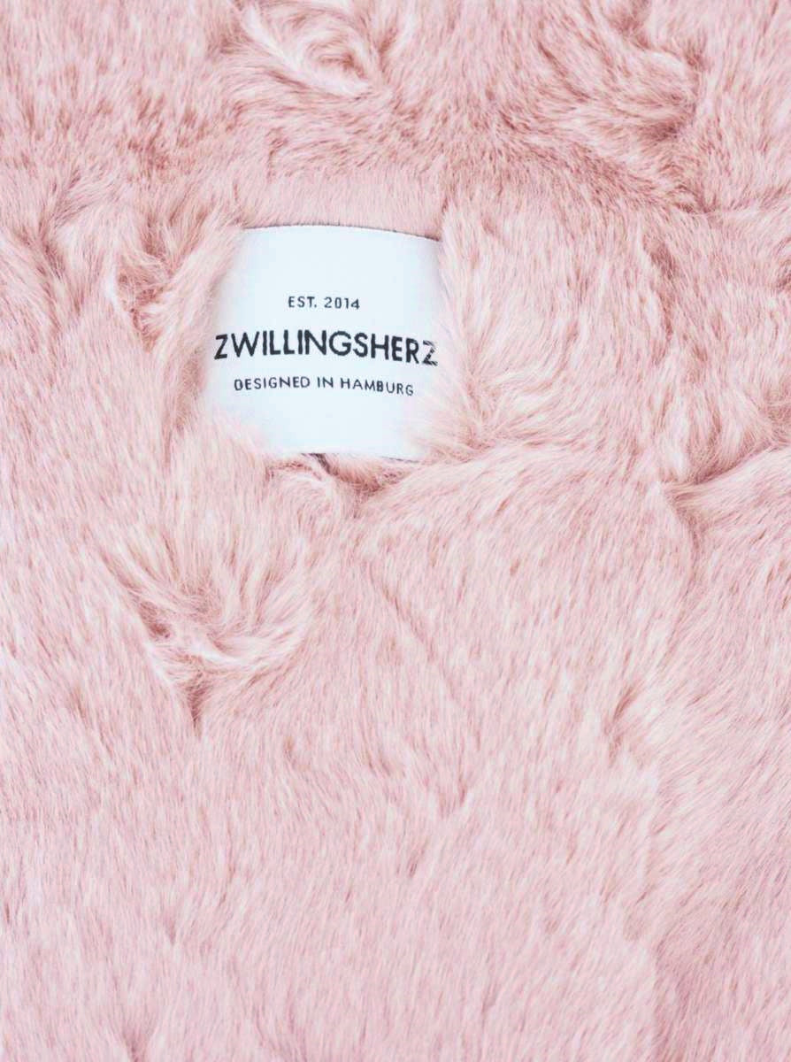 💕 Zwillingsherz Shopper XXL "Fake Fur" Rosa