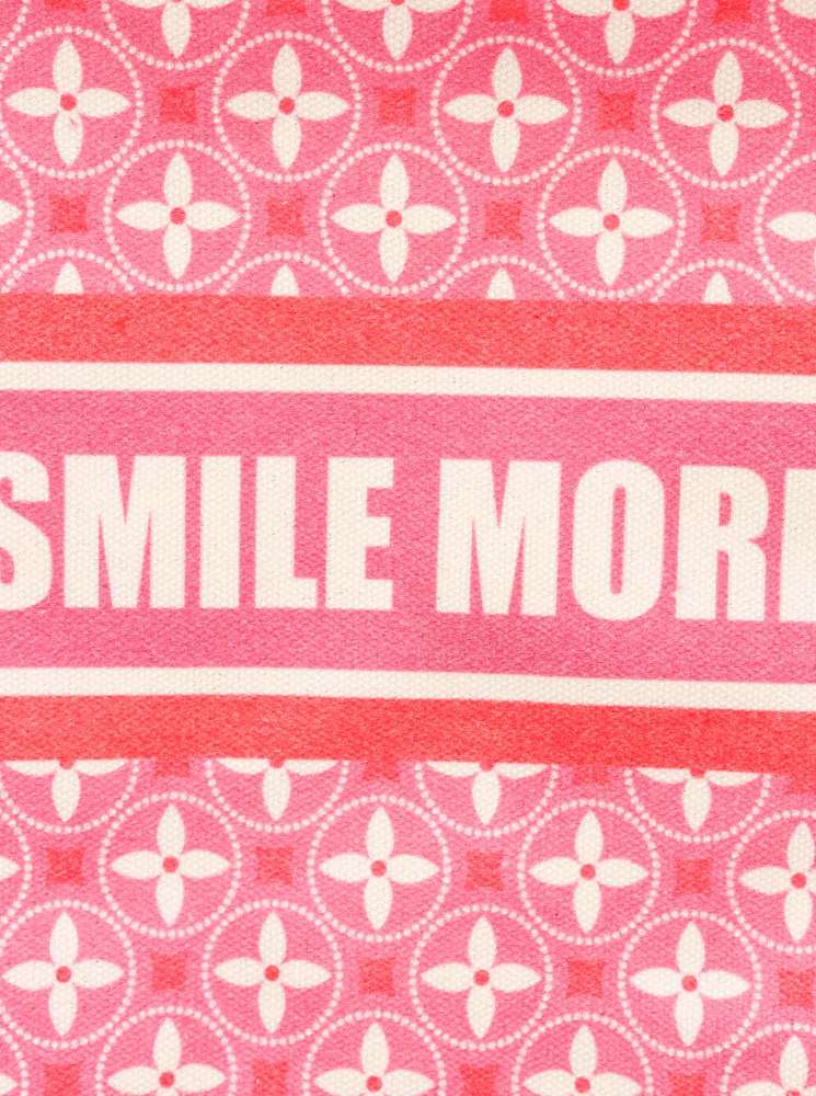 💕 Zwillingsherz Kosmetiktasche "Smile More" Pouch Pink