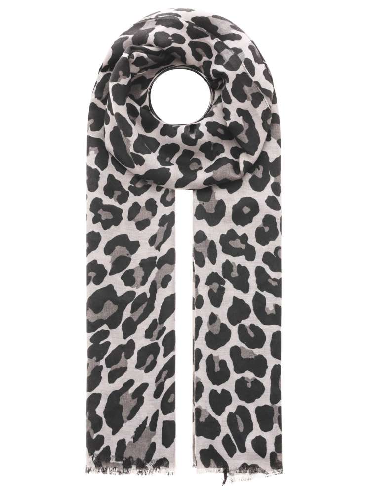 💕 Zwillingsherz Schal "Classic Leo Light" Grau