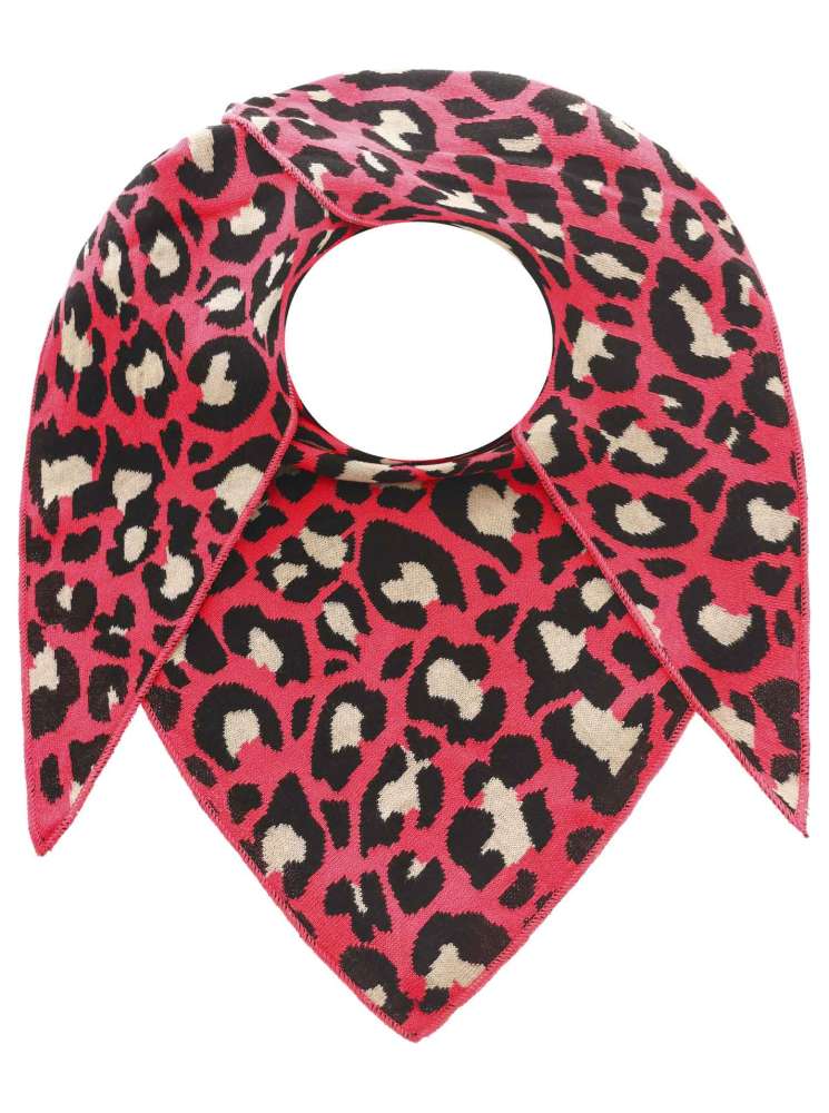 💕 Zwillingsherz Dreieckstuch "Kristine" Baumwolle Leo Rot