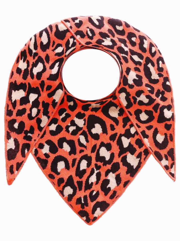 đź’• Zwillingsherz Dreieckstuch "Kristine" Baumwolle Leo Orange