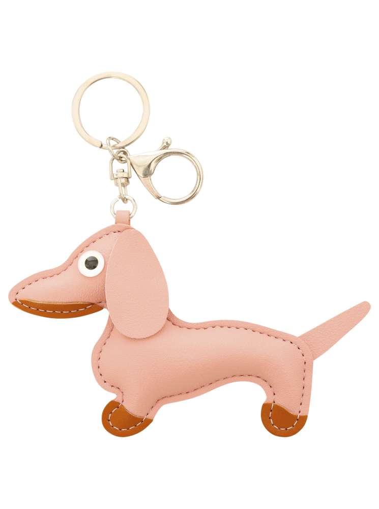 💕 Zwillingsherz Schlüsselanhänger "Dackel" Rosa