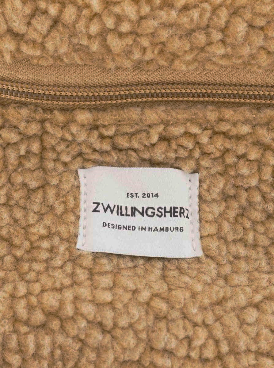💕 Zwillingsherz Kosmetiktasche "Teddy" Braun