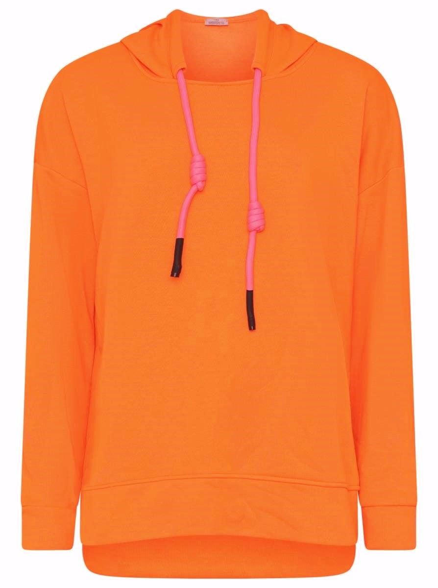 đź’• Zwillingsherz Hoodie Sweatshirt "Neon Collection" Baumwolle Orange