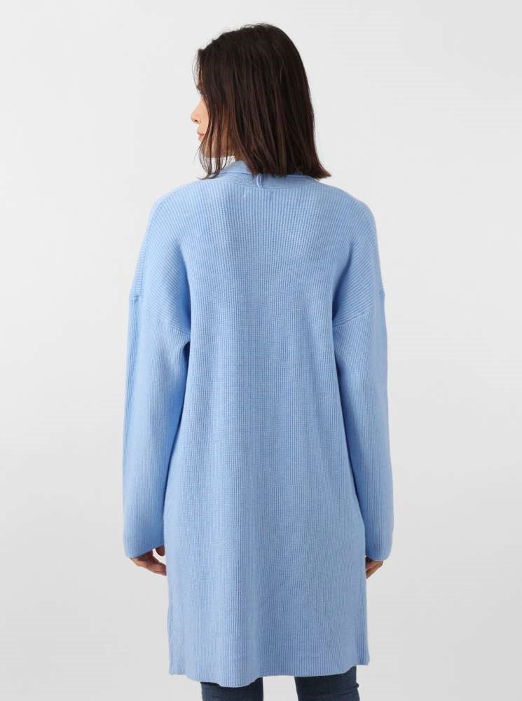 💕 Zwillingsherz Strickjacke "Pauleen" Viskose Hellblau