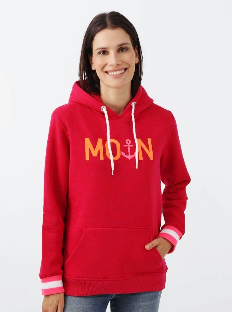 đź’• Zwillingsherz Sweatshirt Hoodie "Rahel" Sweater Baumwolle Berry