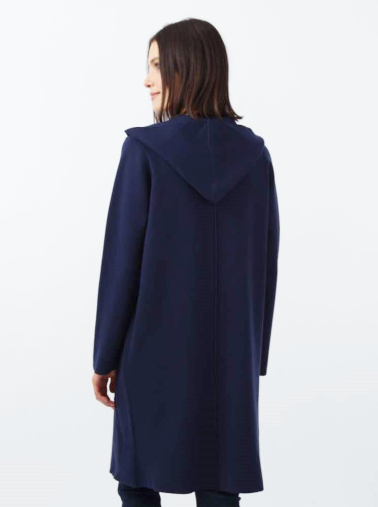 đź’• Zwillingsherz Strickjacke "Janina Basic" Strickmantel offen Navy