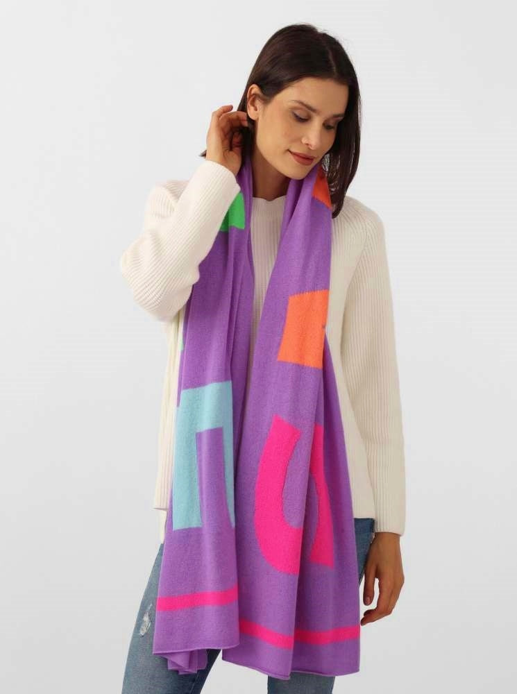 💕 Zwillingsherz XXL Schal "Smile" 100 % Cashmere Kaschmir Lila