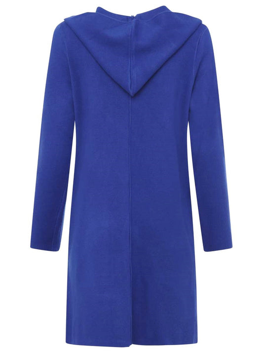 💕 Zwillingsherz Strickjacke "Janina Basic" Strickmantel offen Royalblau