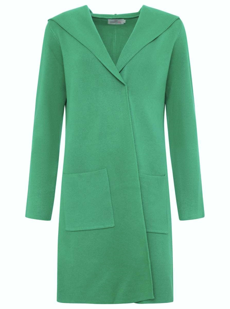 💕 Zwillingsherz Strickjacke "Janina Basic" Strickmantel offen Grün