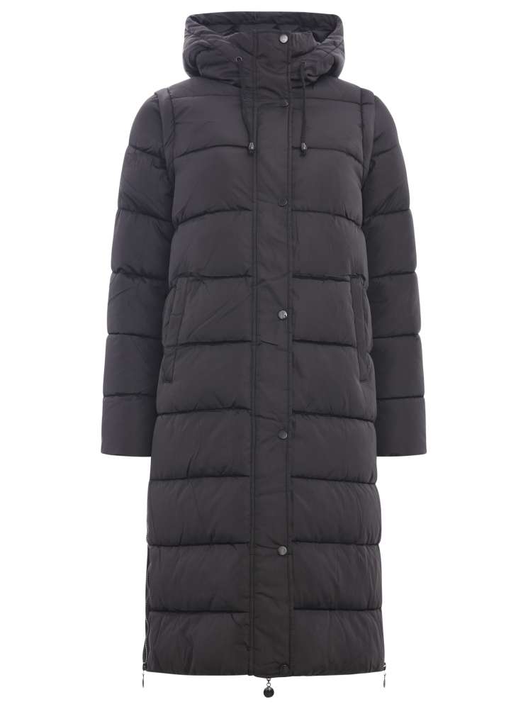 Steppmantel Weste "Borkum" 2 in 1 Schwarz