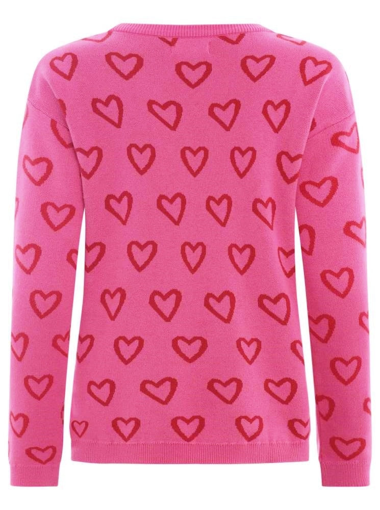 đź’• Zwillingsherz Pullover Pulli "Coralie" 100 % Baumwolle Pink