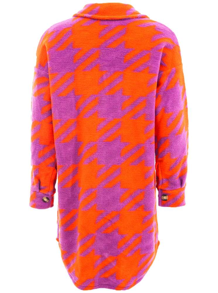 💕 Zwillingsherz Wolljacke "Whistler" Wolle Lila Orange