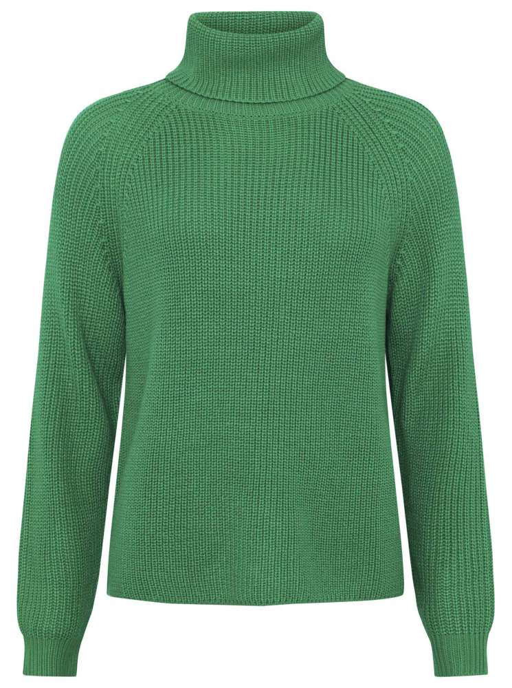 💕Zwillingsherz Pullover Pulli Rolli "Carla" Rollkragen Wolle Grün