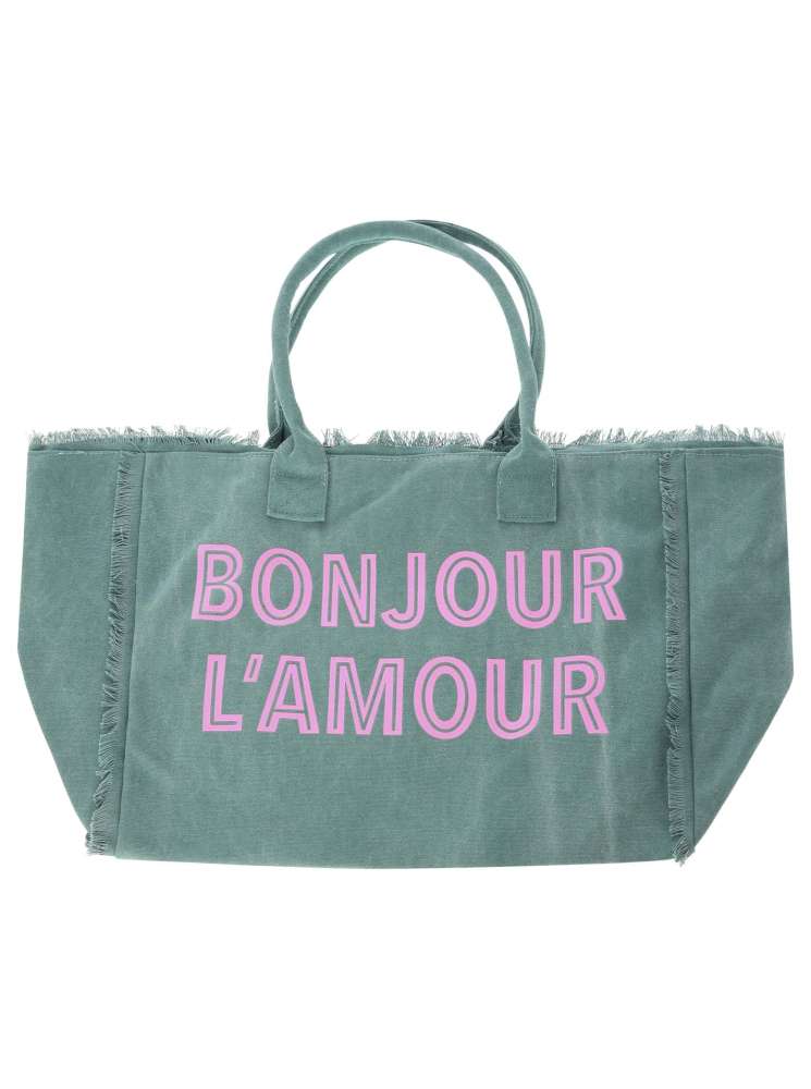 💕 Zwillingsherz Tasche Shopper "Catania" Canvas XXL Limited Edition Grün