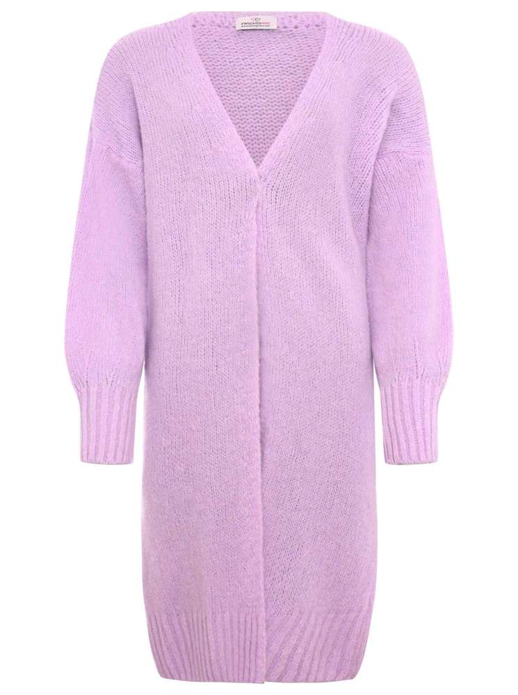 đź’• Zwillingsherz XXL Strickjacke "Herbst" Wolle Flieder