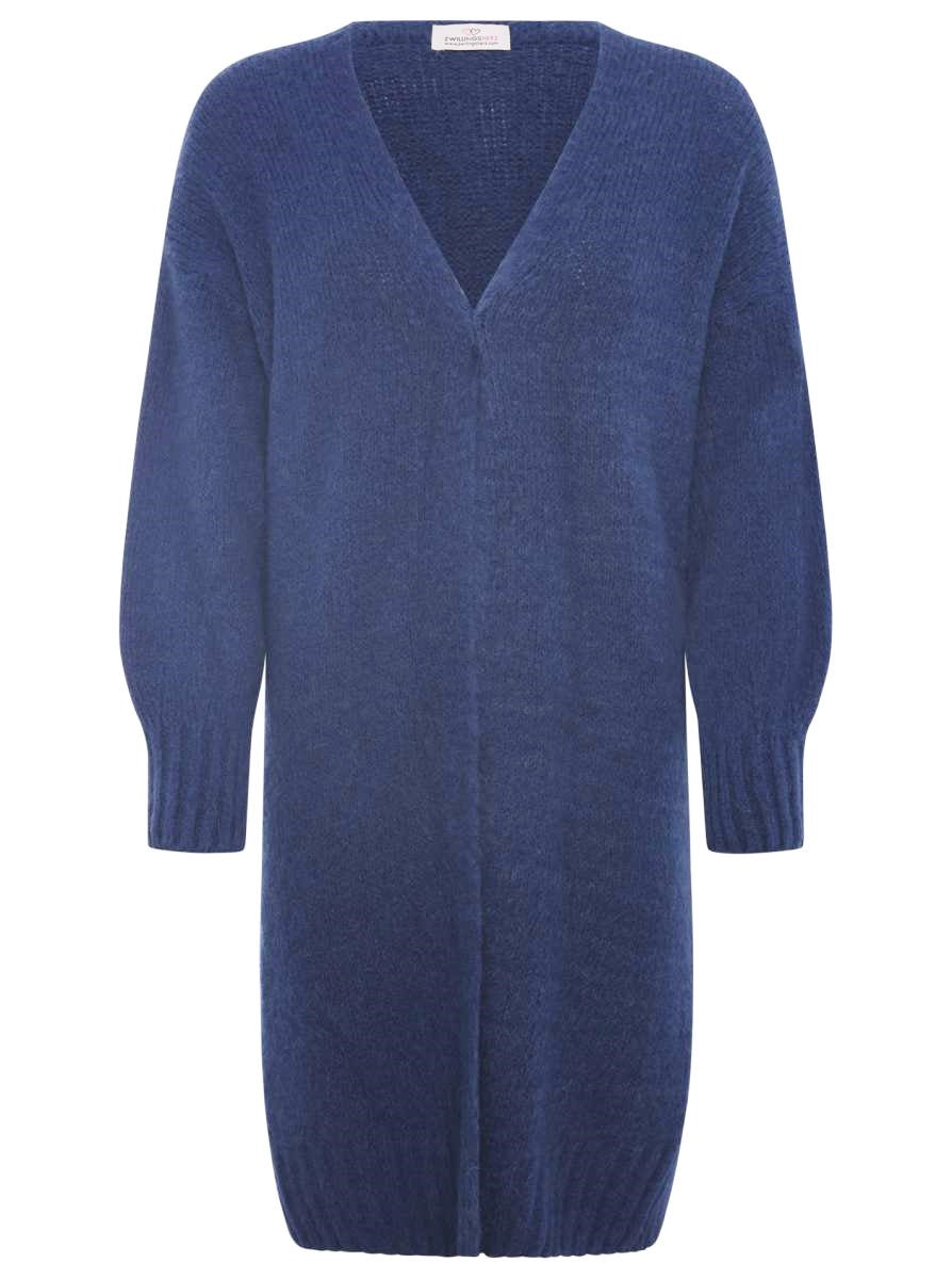 đź’• Zwillingsherz XXL Strickjacke "Herbst" Wolle Navy