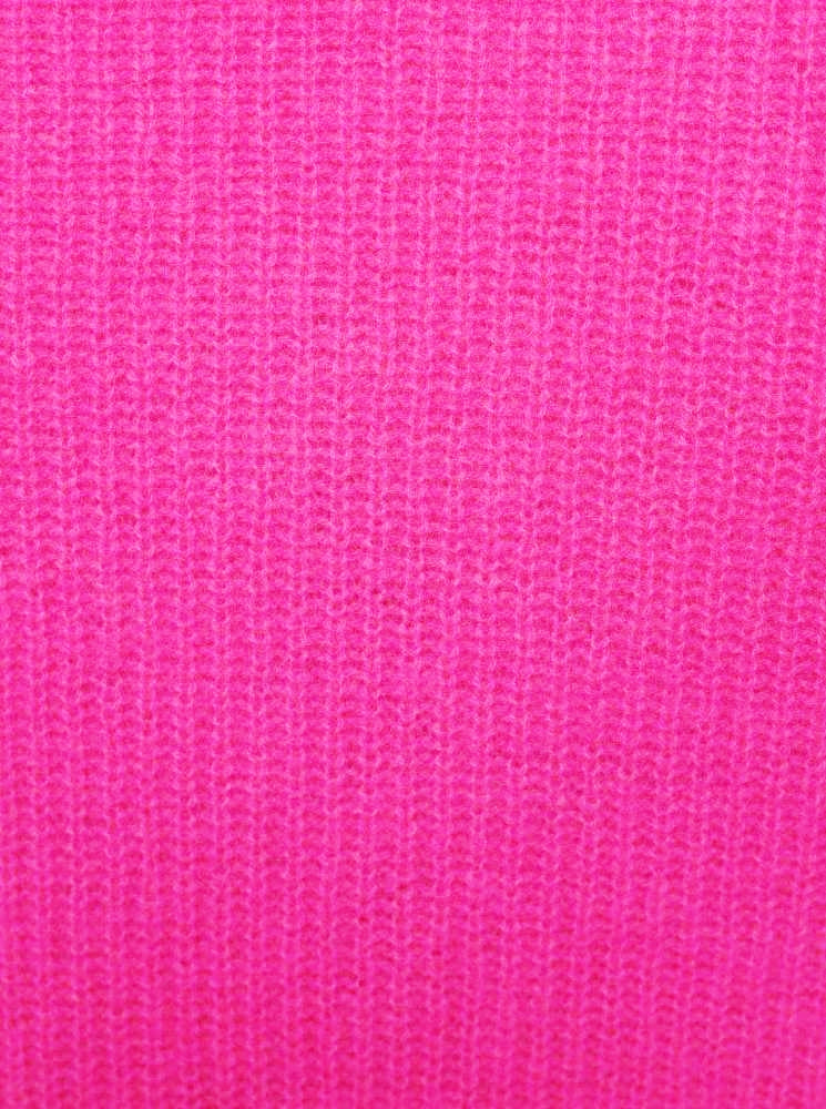 đź’• Zwillingsherz Ribbon V-Neck Pullover Pulli "Nina" 100 % Kaschmir Cashmere Neonpink