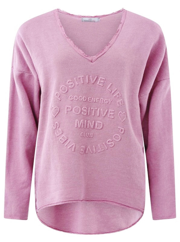 đź’• Zwillingsherz Pullover Pulli "Elisabeth" Baumwolle Altrosa