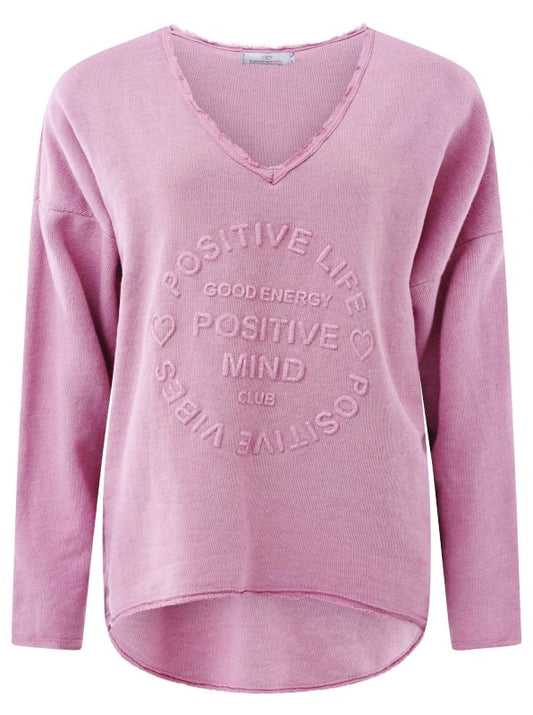 💕 Zwillingsherz Pullover Pulli "Elisabeth" Baumwolle Altrosa