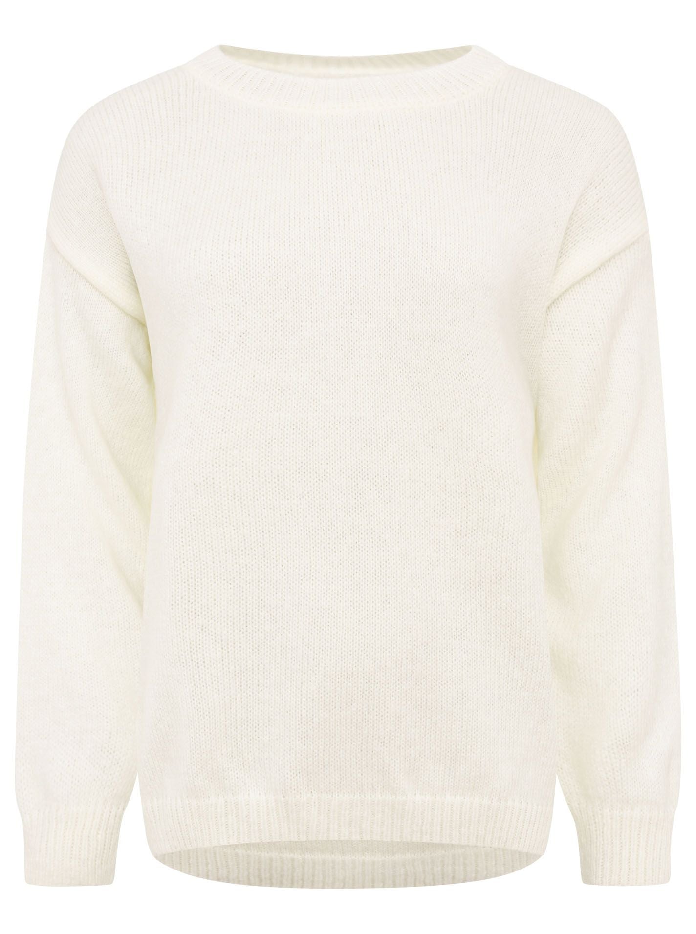 💕 Zwillingsherz Oversized Strick Pullover "Berlin" Creme