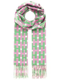 💕 Zwillingsherz Schal "H-Grafisch" Grün