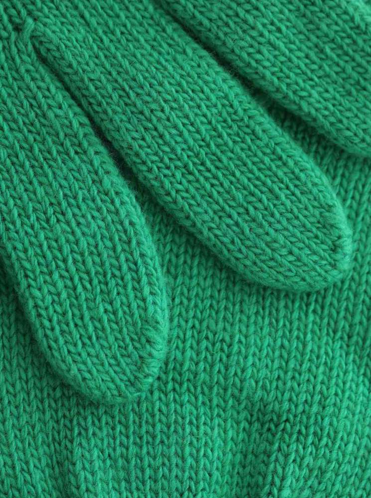 đź’• Zwillingsherz Handschuhe "Classic" Wolle GrĂĽn