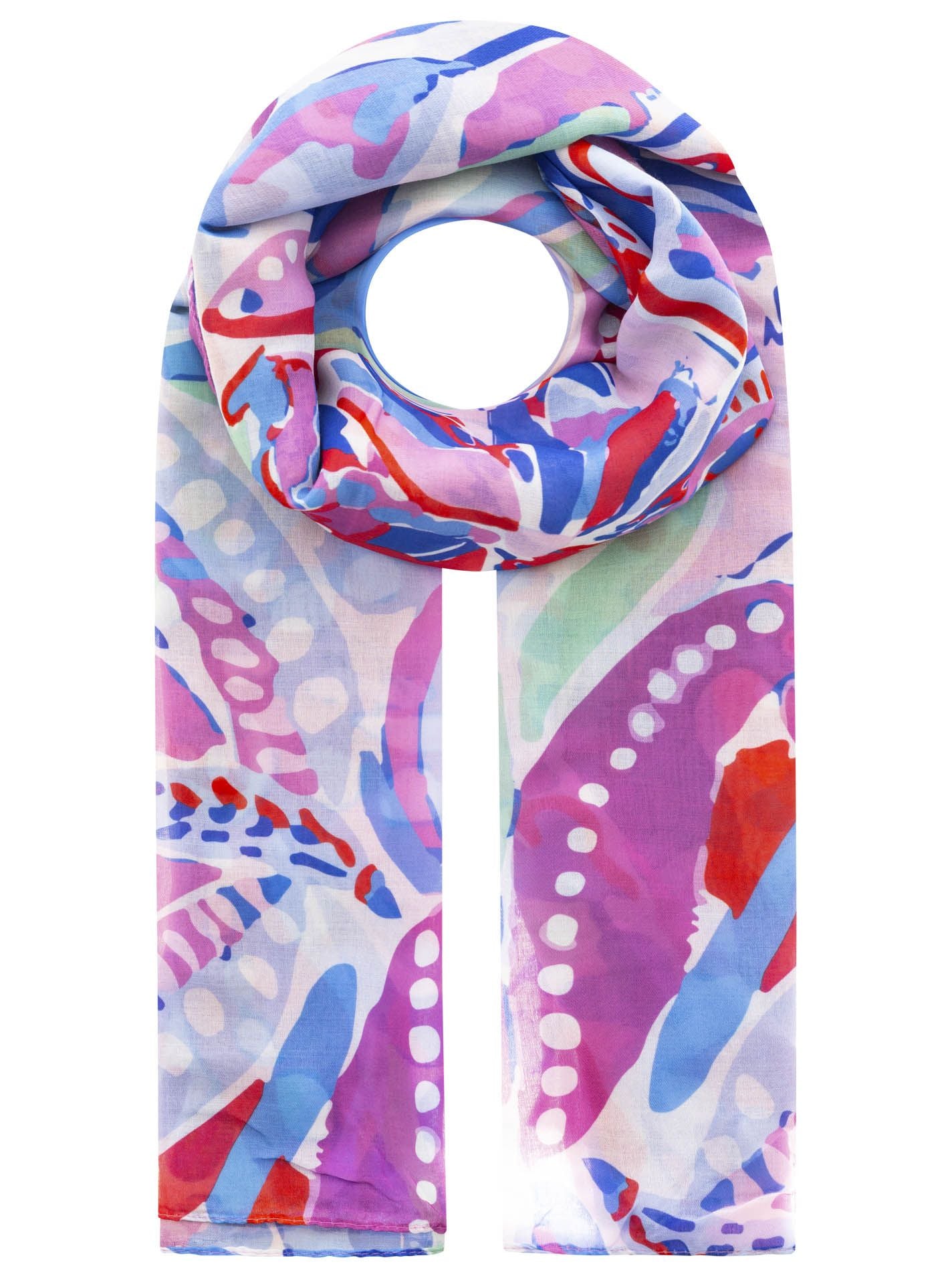 đź’• Zwillingsherz Schal "Flower Paradise" Viskose Mix Royalbau