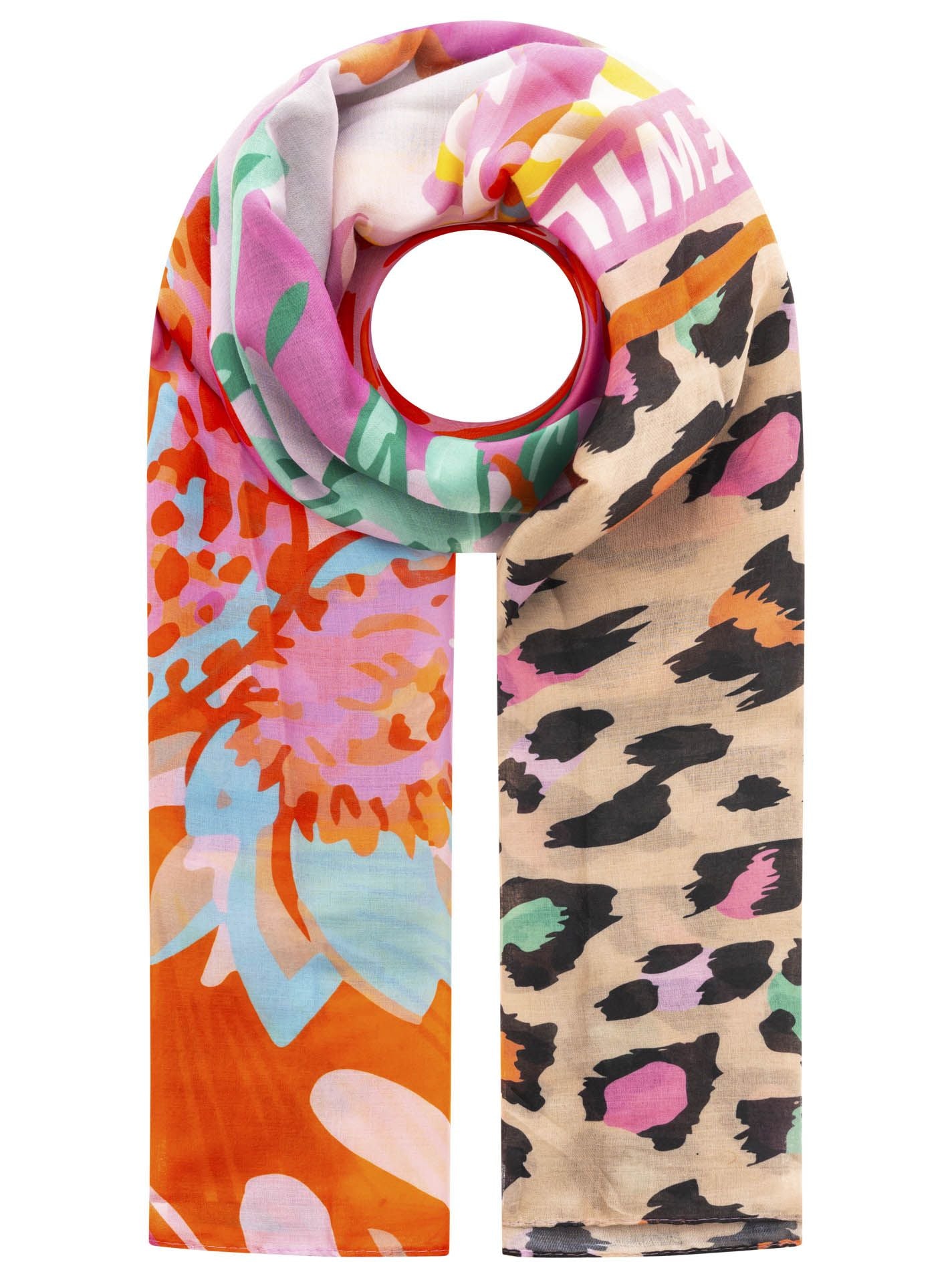 💕 Zwillingsherz Schal "Wild Jungle" Viskose Mix Multi
