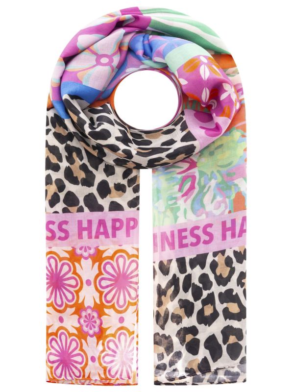 đź’• Zwillingsherz Schal "Multi Block Happiness" Viskose Mix Multi