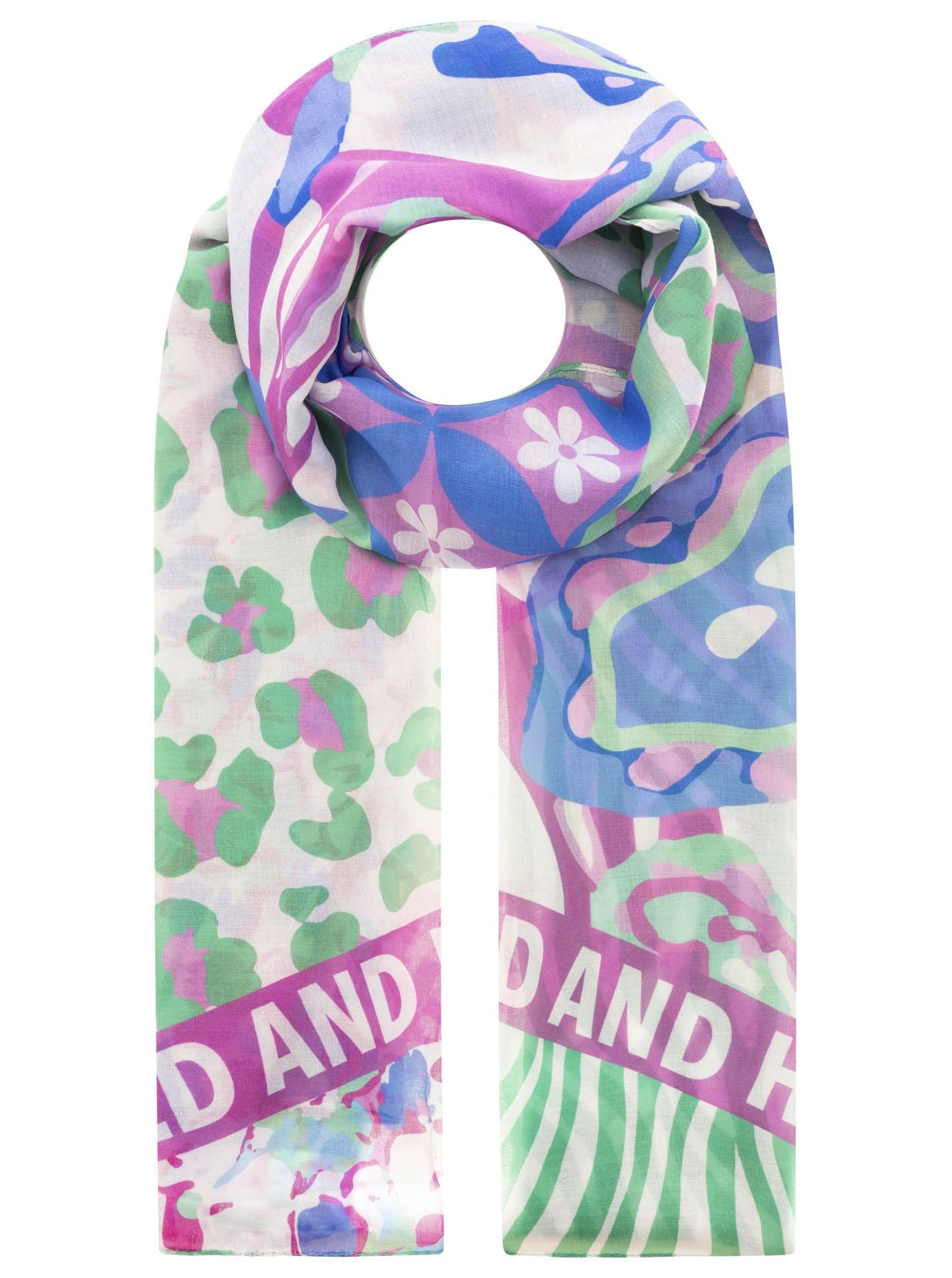 💕 Zwillingsherz Schal "Wild and Happy" Viskose Mix Multi