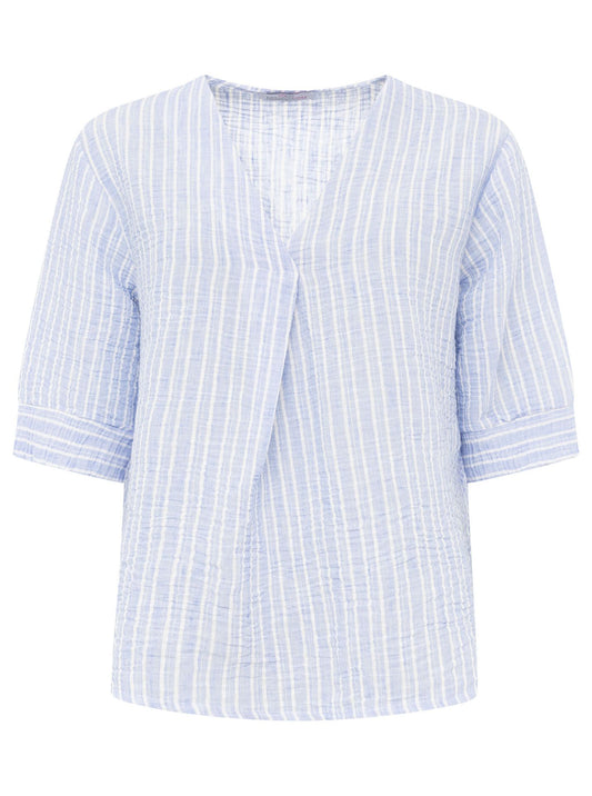 💕 Zwillingsherz Bluse "Streifen" Hellblau
